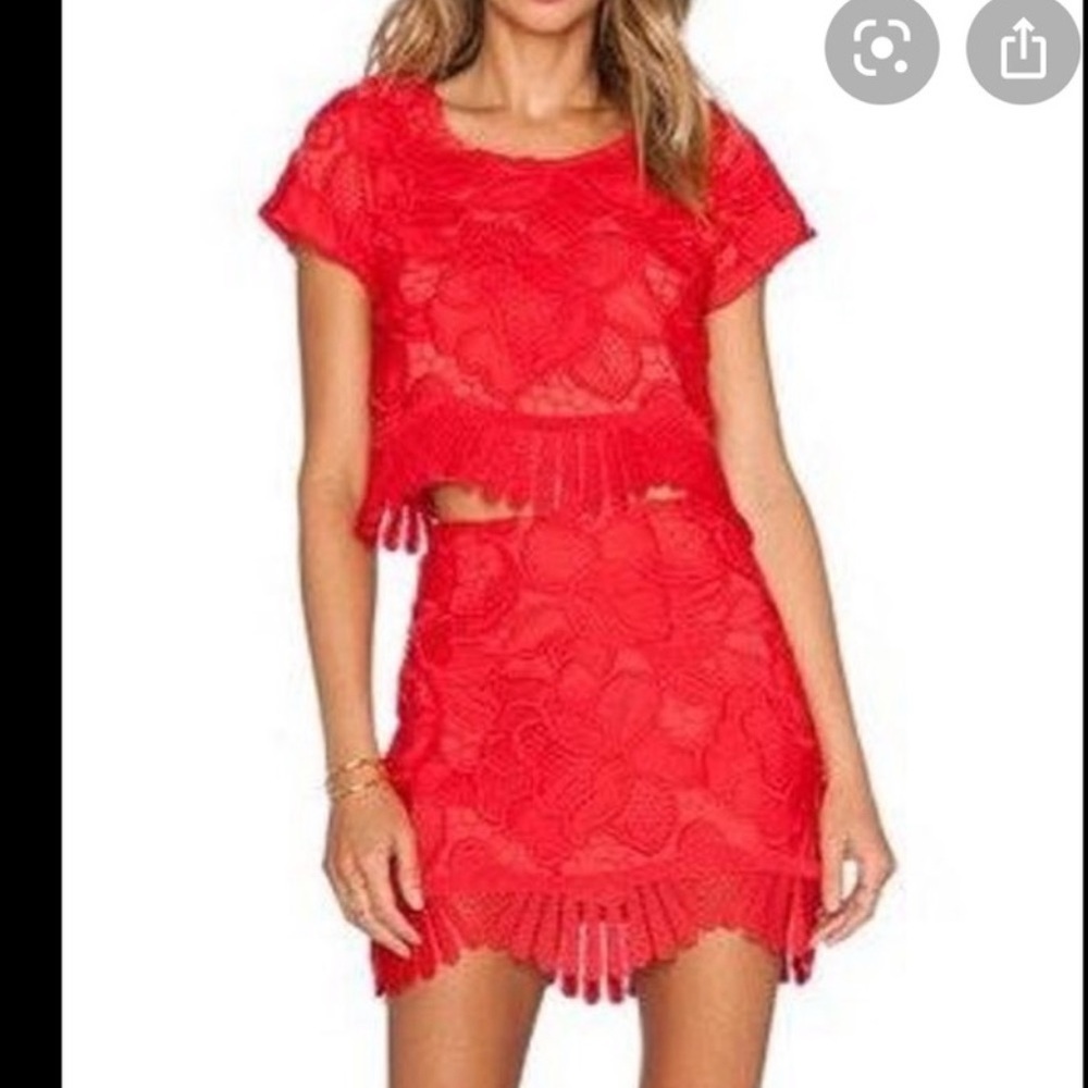 Avery Skirt in Red